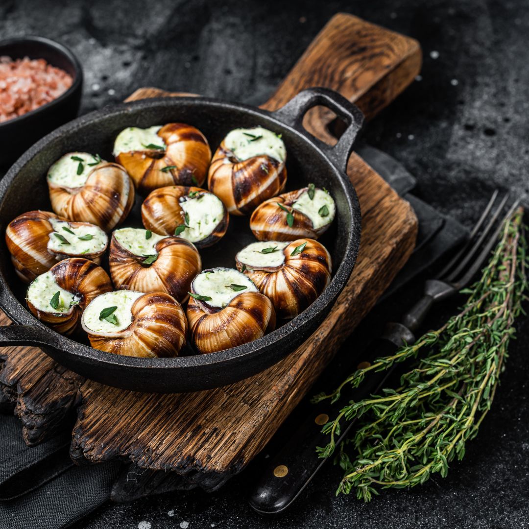 Escargots à l'ail gratinés